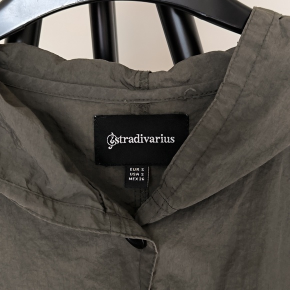 Stradivarius Green Light Hooded Jacket - Picture 2 of 4